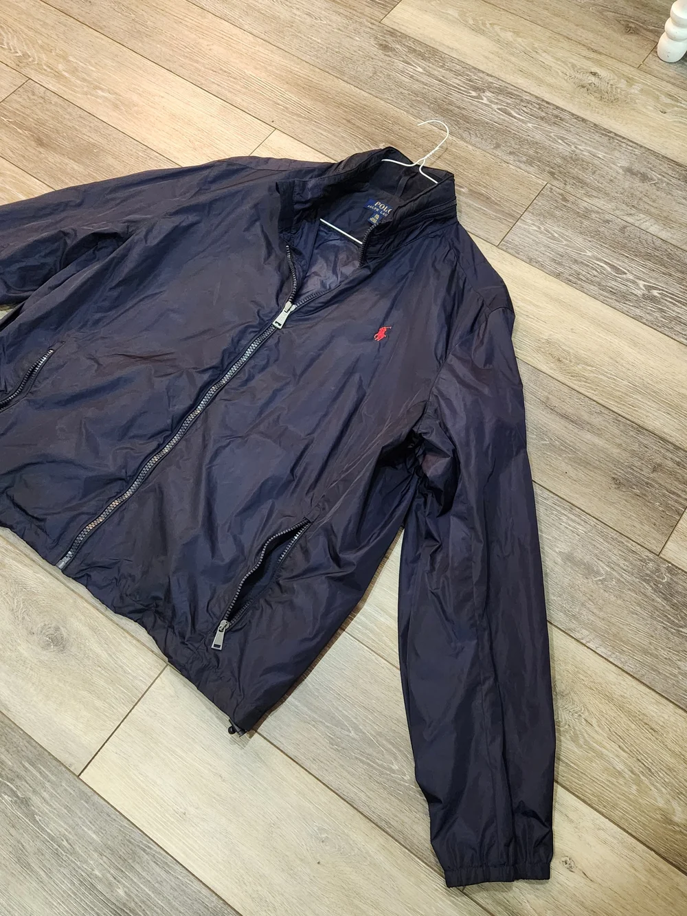 Polo by Ralph Lauren Navy Windbreaker with Red Pony Logo
